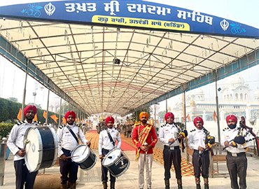 Bagpipers band for nagar-kirtan